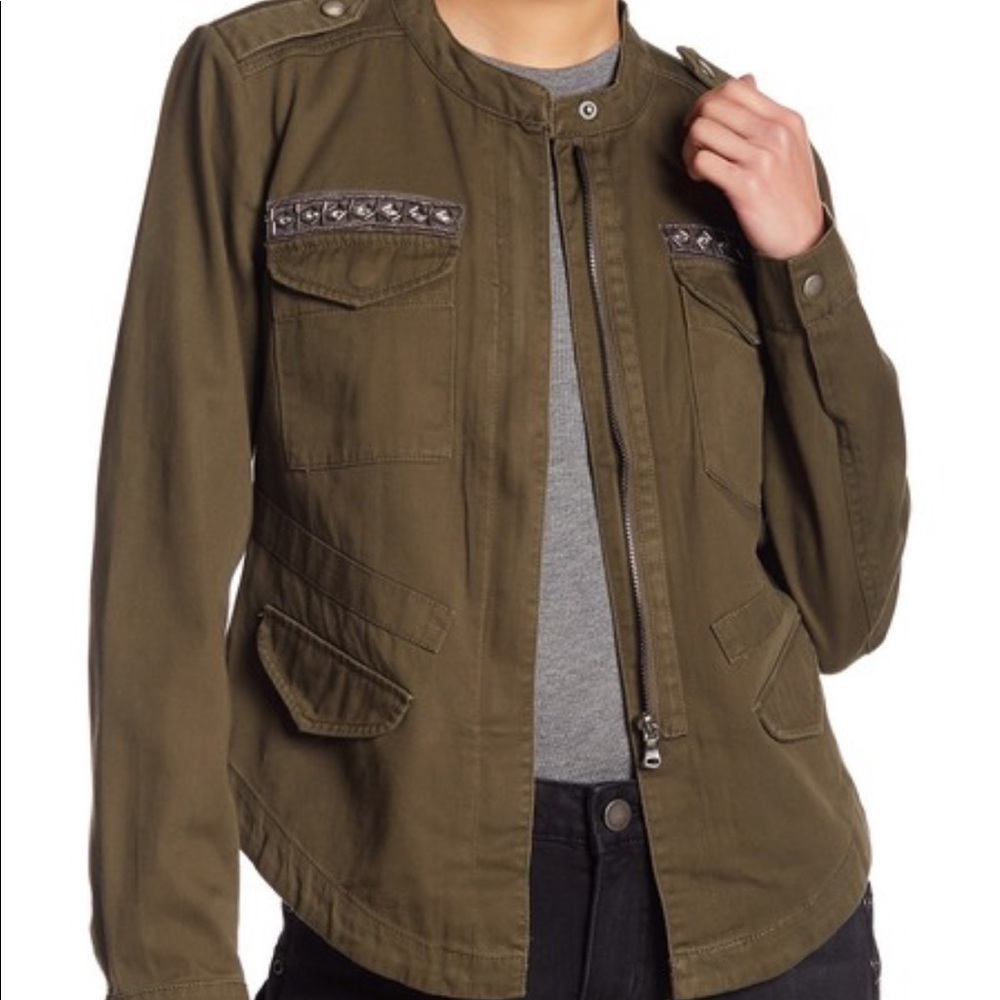 Romeo+Juliet EmbellishedMilitaryLightweightJacket